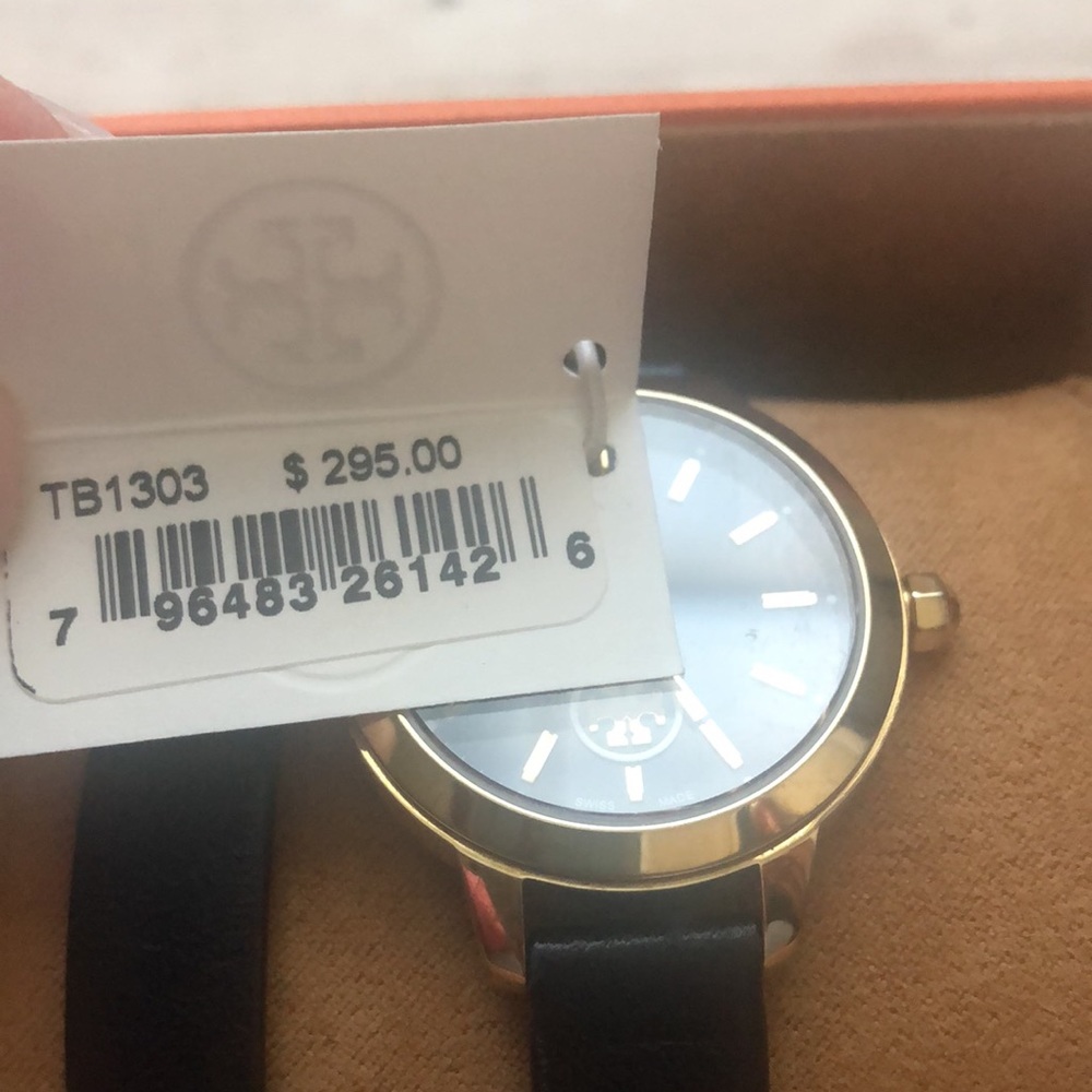 Tory Burch Watch with Navy Wrap Band - Picture 3 of 4